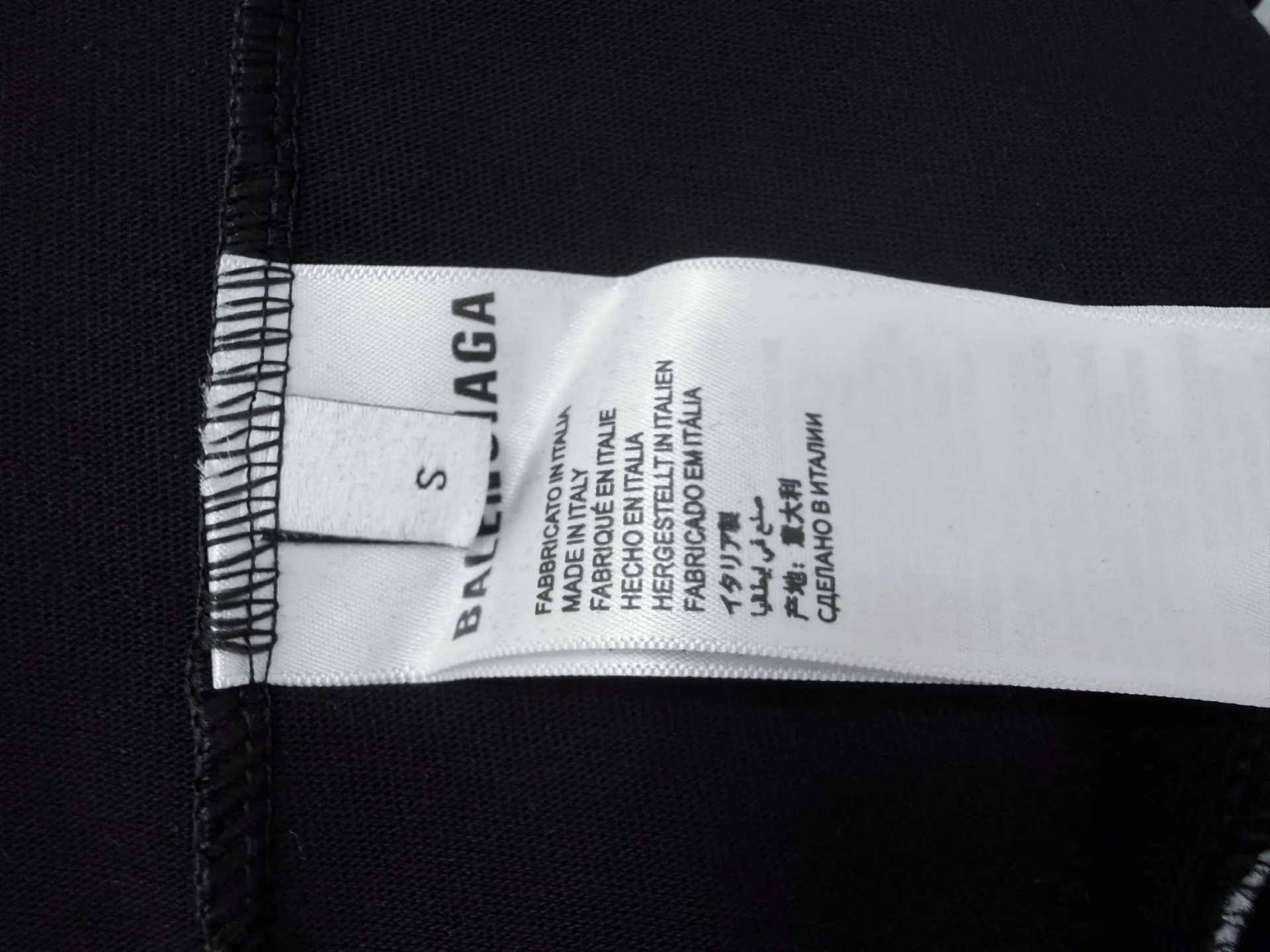 【BALENCIAGA】 New Arrival 10 T 。 、Logo 280g Same Style ：Black Size：XS L